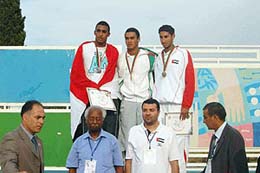 الشافعي ينال برونزية السباحة بالدورة العربية المدرسية