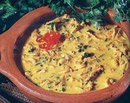 شوربة الدجاج والكزبرة