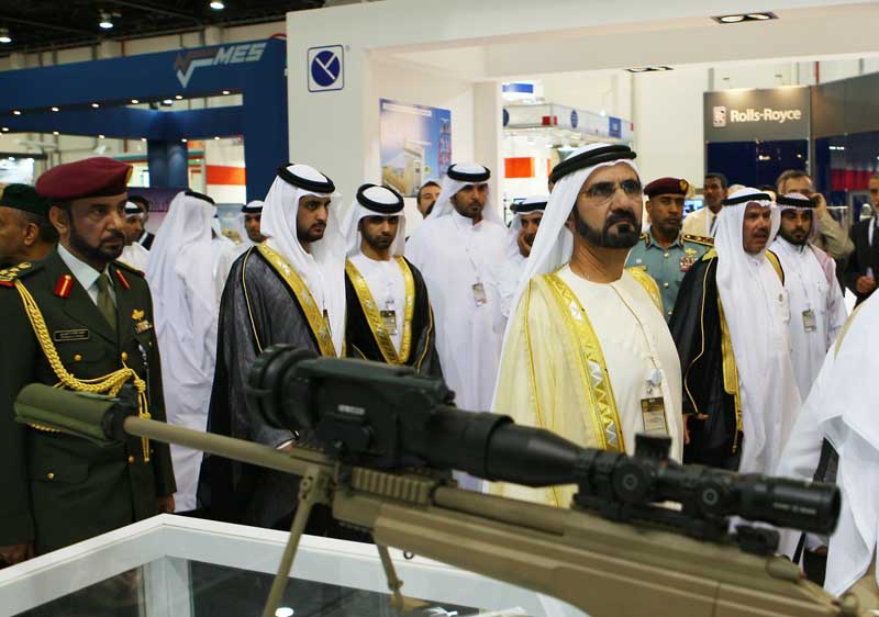 محمد بن راشد يفتتح معرضي " ايدكس " و " نافدكس "