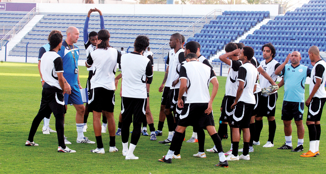 "جانب من تدريبات النصر"