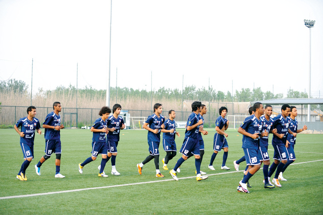 "الأولمبي يتدرب بحماس"