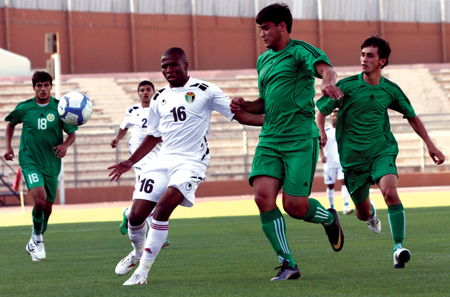 "جانب من لقاء الأردن وتركمانستان"