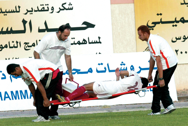 "«الإحصاء الطبي» يبين إصابات الملاعب وطبيعتها"