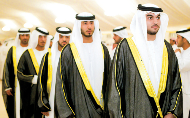 "عدد من الشباب المواطنين المحتفى بهم"