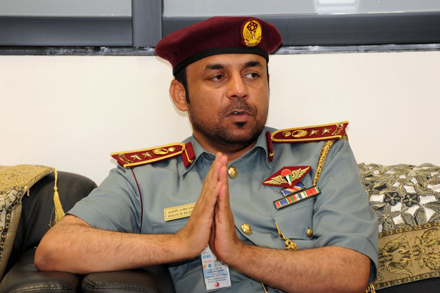 "العقيد خليفة مطر بالقوبع - مساعد المدير العام لقطاع شئون المنافذ في الإدارة العامة للإقامة وشؤون الأجانب في دبي"
