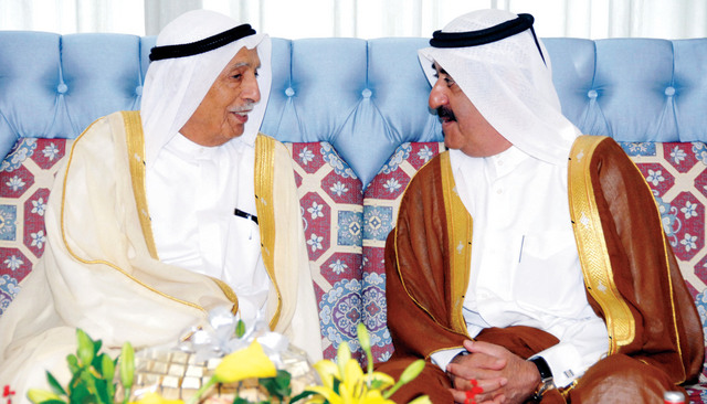 ".. و خلال استقباله جمعة الماجد وعبدالرحمن الغرير"