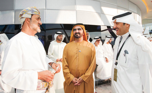 "محمد بن راشد يرحب بضيوف الدولة"