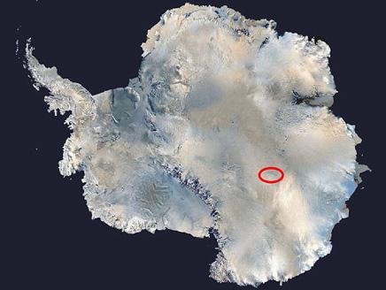 "موقع فوستوك في القطب الجنوبي"