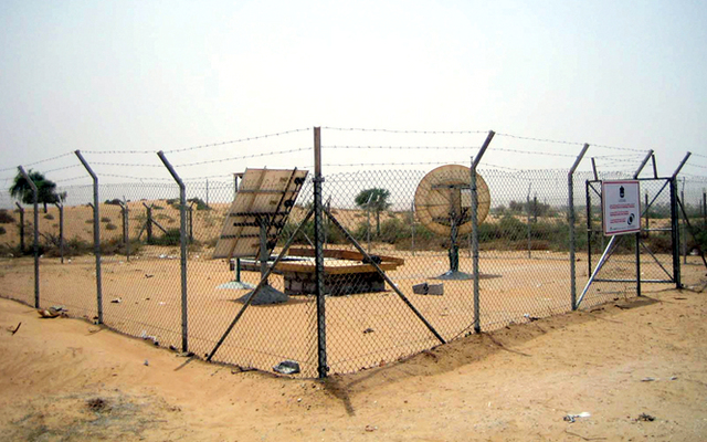 "إحدى محطات الرصد الزلزالي"