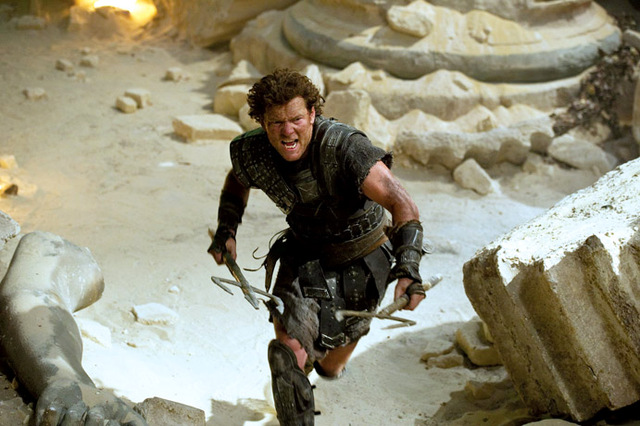 "مشهد من فيلم «غضب العمالقة» بتقنية ثلاثية الأبعاد"