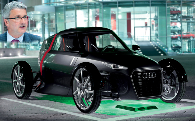 "«أودي» الكهربائية بتقنية الشحن عن بعد"