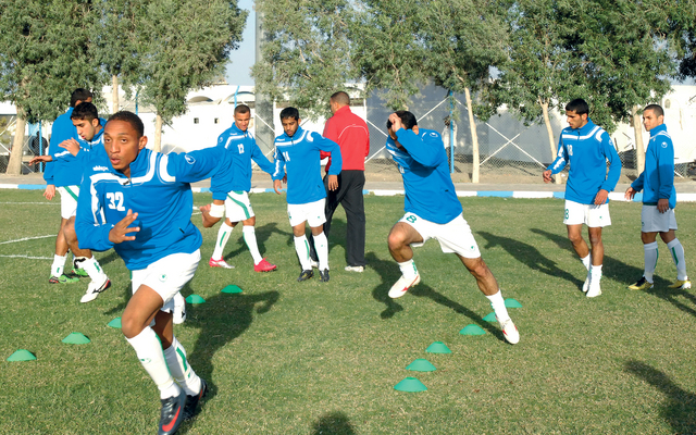 "لاعبو السماوي يتدربون بقوة من اجل الصعود"