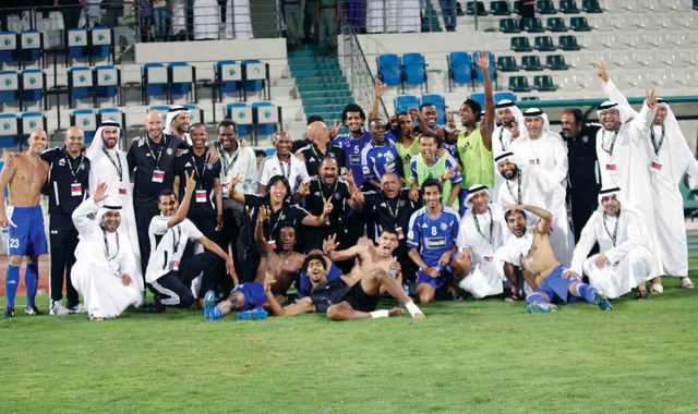 "جانب من فرحة النصر عقب إحرازه المركز الثاني"