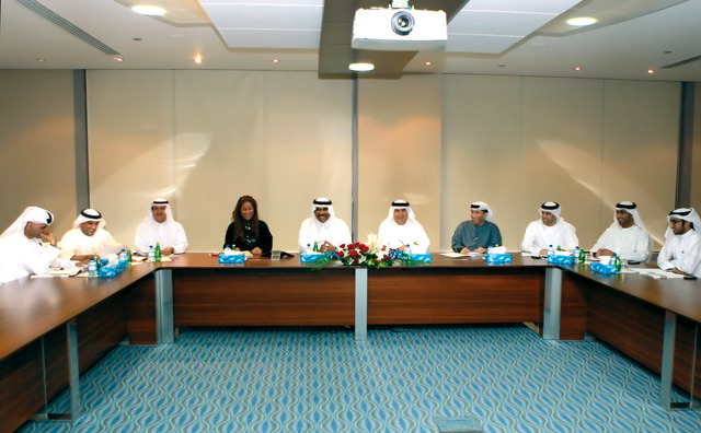 "جانب من اللقاء المشترك بين الهيئة واتحاد التايكواندو والكاراتيه"