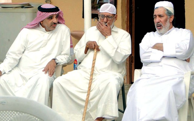 "أحمد الجسمي وابراهيم الصلال في مشهد من مسلسل اليحموم"
