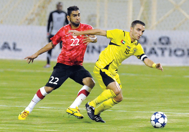 "كلباء تألق في دوري الدرجة الأولى (تصوير محمد منور)"