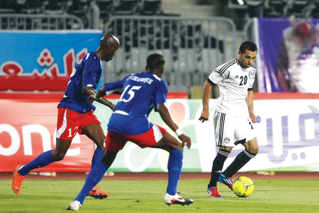 "جانب من مباراة المنتخب وإفريقيا الوسطى \t ( من المصدر)"