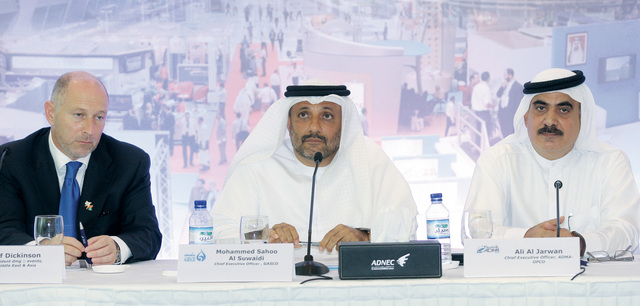 "علي الجروان ومحمد السويدي يعلنان عن أكبر نسبة مشاركة في المعرض\t «أديبيك»"