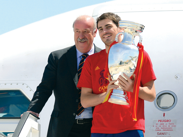 "دل بوسكي كسب الرهان\t\t( أف ب)"