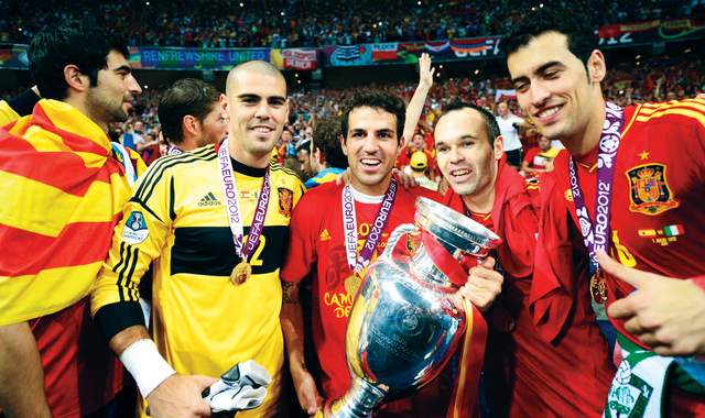 "منتخب اسبانيا استحق التتويج \t( أف ب)"