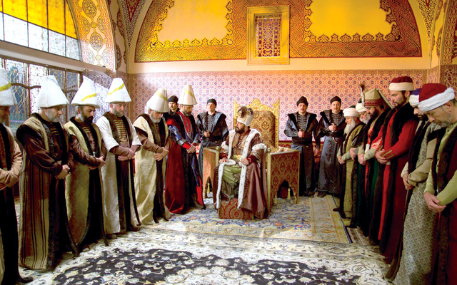"مشهد من مسلسل ( أرض العثمانيين )\t\t من المصدر"