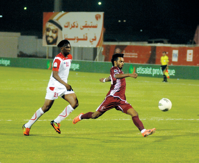 "من مباريات الوحدة في الدوري \t «البيان»"