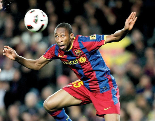 "سيدو كيتا لاعب برشلونة \t(أرشيفية)"