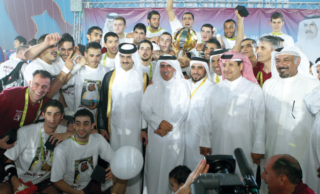 "تتويج قطر باللقب \t\t\t ( من المصدر)"