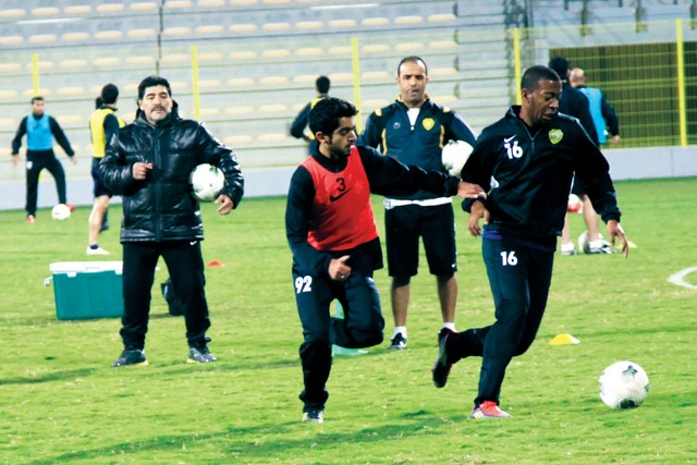 "من تدريبات سابقة لفريق الوصل\t \"البيان\""