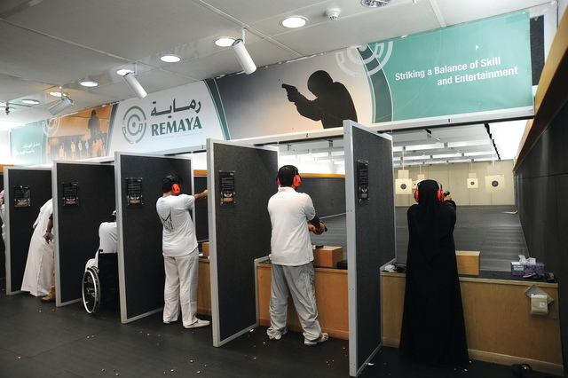 "من منافسات الرماية\t تصوير: مجدي اسكندر"