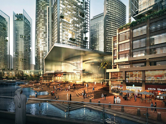 "يجري في الوقت الراهن تنفيذ العناصر الهندسية والتصاميم الخاصة بـ\"متحف دبي للفن الحديث ودار الأوبرا\t\tمن المصدر"