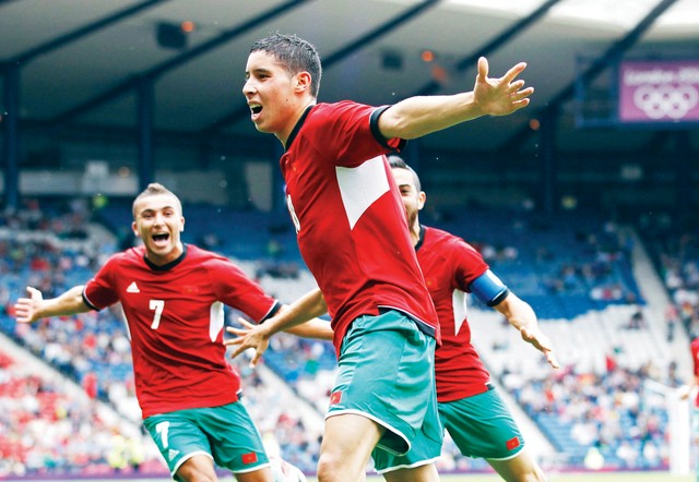 "عبد العزيز برادة في إحدى مبارياته \t أرشيفية"