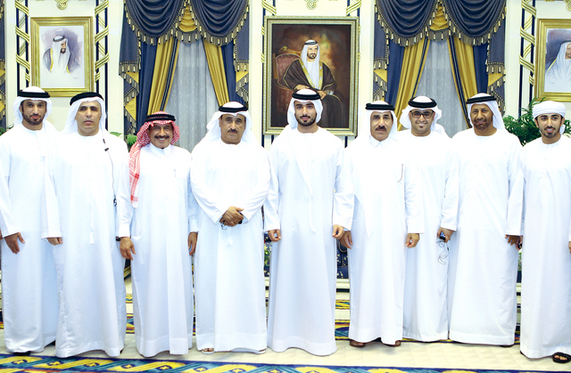 "خلال زيارة ماجد بن محمد مجلس أحمد الشعفار"