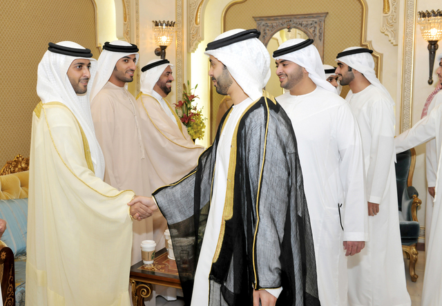 "احمد وراشد النعيمي يتقبلان التهاني"