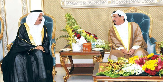 "وخلال استقبال صقر غباش"