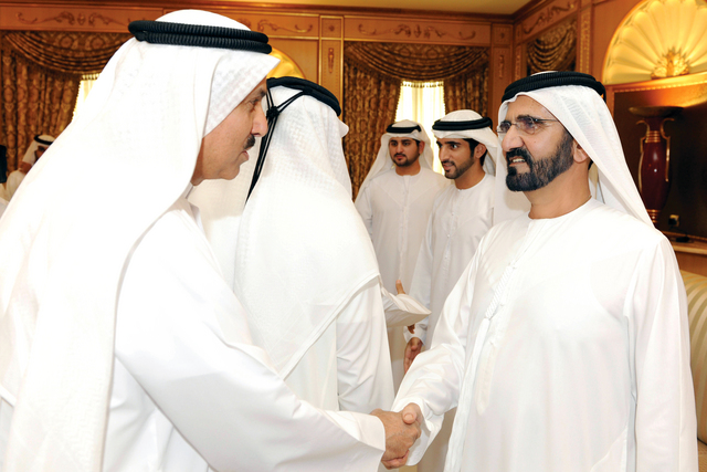 "نائب رئيس الدولة يتقبل التهنئة من وزير العمل"