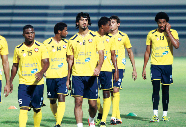 "الكمالي خلال تدريبات المنتخب\t\tالبيان"