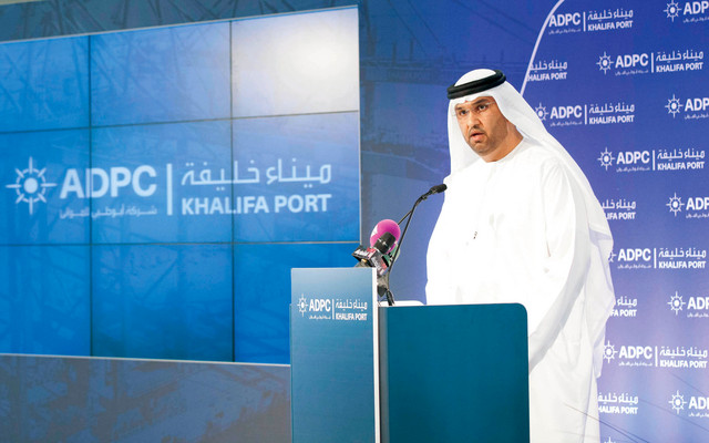 "سلطان الجابر: إنجاز مشروع الميناء بكلفةٍ أقلّ من الموازنةِ المرصودة"