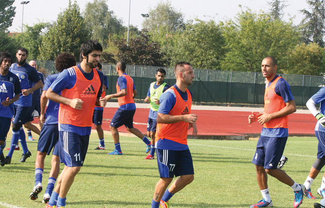 "النصر يستعد للموسم الجديد في ايطاليا \t تصوير: عاطف الغمري"