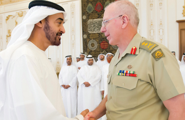".. وخلال استقباله الفريق أول ديفيد هيرلي \tوام"
