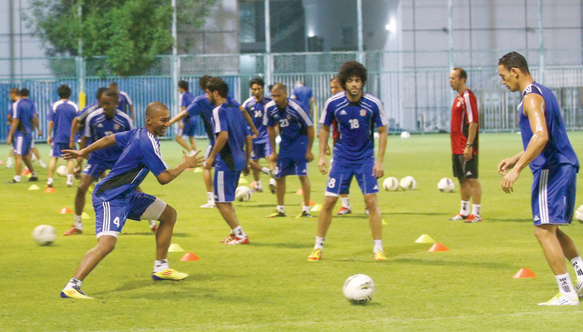 "من تدريبات الجزيرة استعداداً للموسم الجديد  \tمن المصدر"