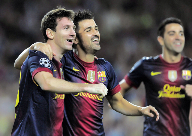 "برشلونه احتفل بفوز صعب على سبارتاك موسكو ا ف ب"