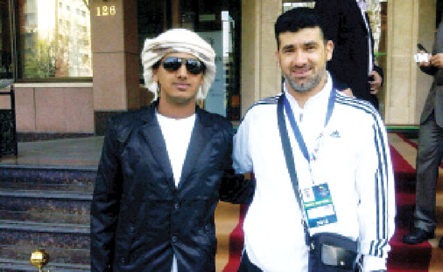 "خالد صالح مع العنزي"