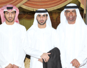 "مبارك الخييلي وحسن شقيق العريس وسيف الخييلي"
