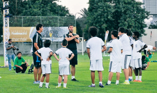 "جانب من التدريب فى افتتاح الاكاديمية\t من المصدر"