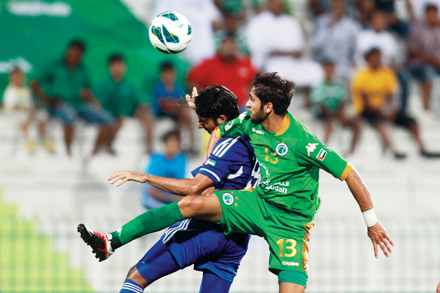 "النصر أجاد واستحق الفوز على الشباب تصوير- سالم خميس"