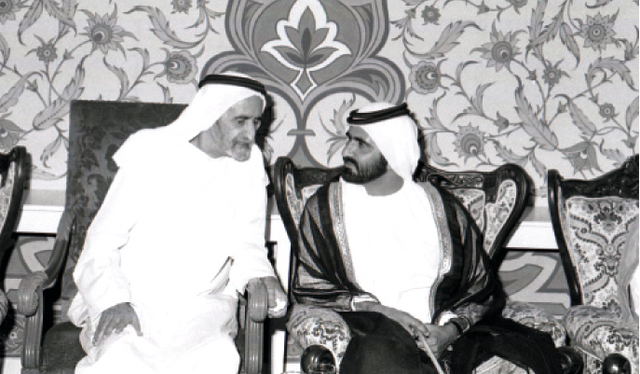 ".. راشد بن سعيد في حديث أبوي مع محمد بن راشد"