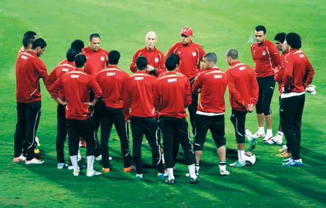 "جانب من التدريبات قبل خوض المنافسات\t من المصدر"