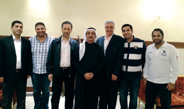 "عبدالله ناصر العامري مع السركال خلال الحفل\t\tمن المصدر"