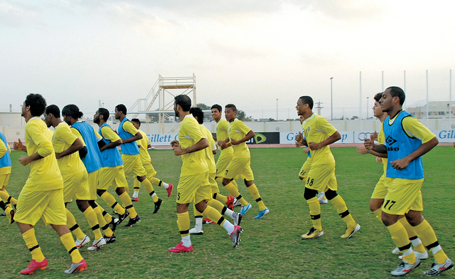 "الاتحاد يستعد لمواجهة العميد بكل جدية تصوير محمد منور"